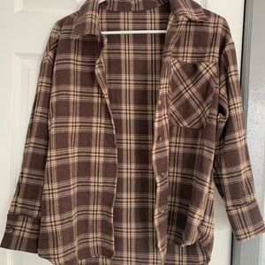 Brown flannel